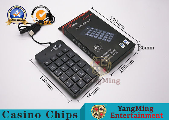 خرید صفحه کلید بی سیم اختصاصی تمام میزهای پوکر سیاه و سفید برای تک سیستم USB صفحه کلید بی صدا حرفه ای ورودی دستی تولید آنلاین