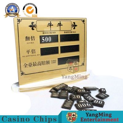 خرید آکریلیک طلایی شفاف NiuNiu قمار بازی پوکر محدود کارت قرمز سرگرمی تراشه جدول دستی دیجیتال تولید آنلاین