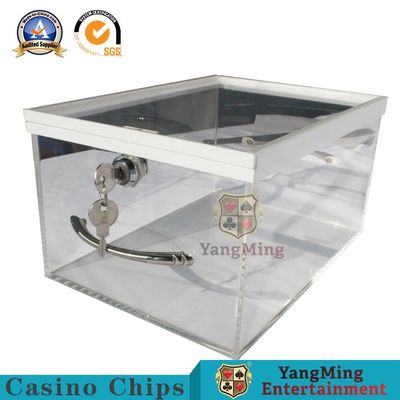 خرید لوازم جانبی بازی کازینو اکریلیک شفاف با کشوی قفل تولید آنلاین