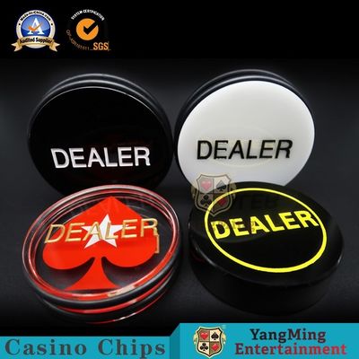 خرید کارت دکمه فروشنده کارتن تراش قلب اکریلیک و شفاف بالا موقعیت مکانی گرد بازی Texas Hold 'Em تولید آنلاین
