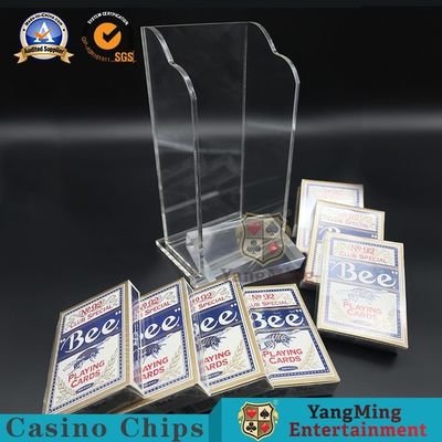 خرید جعبه کارت پوکر اکریلیک ضخیم و کامل از 8 جفت نگهدارنده میز تولید آنلاین