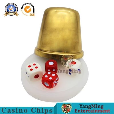 خرید لوازم جانبی بازی SS Casino جام تاس دستی طلای تیتانیوم تولید آنلاین