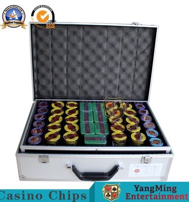 خرید مورد تراشه آلیاژ آلومینیوم SGS 760 Yards Texas Hold’Em با خشت قفل تولید آنلاین