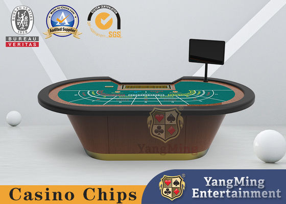 خرید 8Person Classic Baccarat Poker Table Table with High Fire Fire Board تولید آنلاین