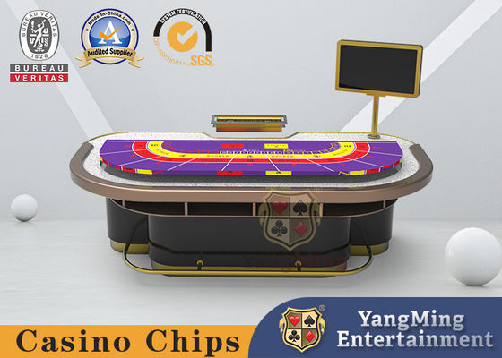 خرید PU Leather Handrail Casino Poker Game Table Flame Retardant Table Table تولید آنلاین