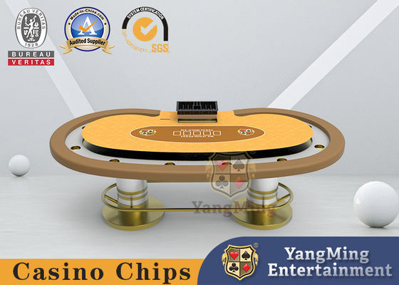خرید جدول شطرنج جدول 304 فولاد ضد زنگ بازی Oval Casino Texas Pea Shaped تولید آنلاین