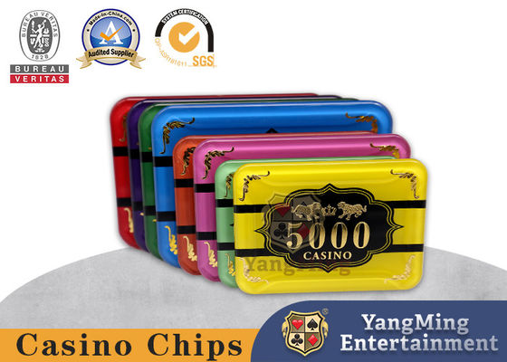 خرید Crystal Acrylic Hot Stamping Casino Poker Chips ضد جعل و تقلب تولید آنلاین