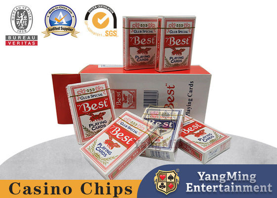 خرید کاغذ بازی هسته آبی 280 گرمی کارت بازی کازینو پوکر بازی های رومیزی بسته بندی جعبه رنگ کارت تولید آنلاین