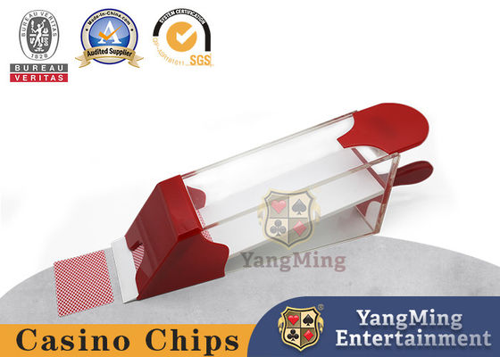 خرید 8 Deck Baccarat Blackjack کارت Shuffle کفش اکریلیک ضخیم تولید آنلاین
