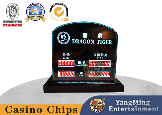 خرید قلم حکاکی شده Niu Niu Dragon Tiger Poker Chip Display Case LED تولید آنلاین