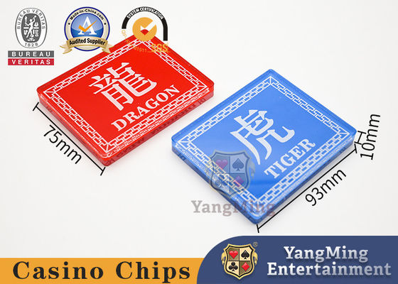 آکریلیک کریستال قرمز آبی اژدها ببر میز پوکر منور فرصت کارت موقعیت