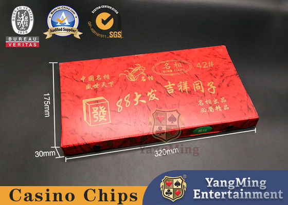 Melamine Mahjong Tiles Gift Box Set For Casino Table Games