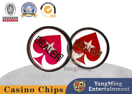 فروشنده کارت موقعیت یابی اکریلیک شفاف برند تگزاس هولدم بازی کارت حکاکی گرد