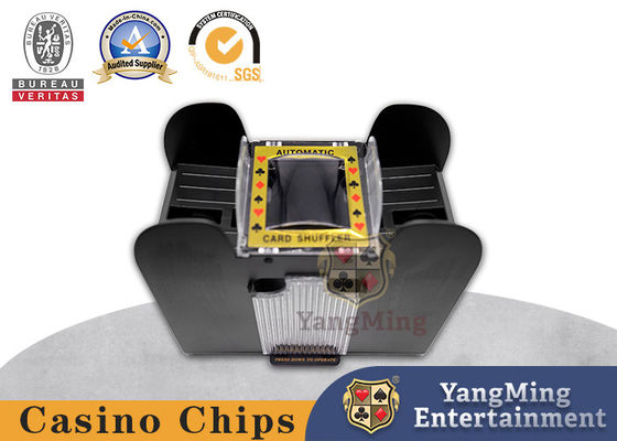 Baccarat Texas Poker Shuffle Machine 4 Pairs Black Plastic Casino Card Shuffle Machine