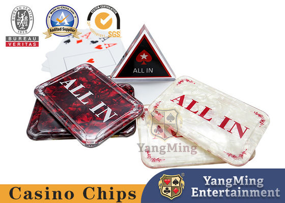 فروش داغ 1PCS باکارات آکریلیک همه در دکمه کارت های پوکر نگهبان کازینو کازینو جدول شرط بندی برند