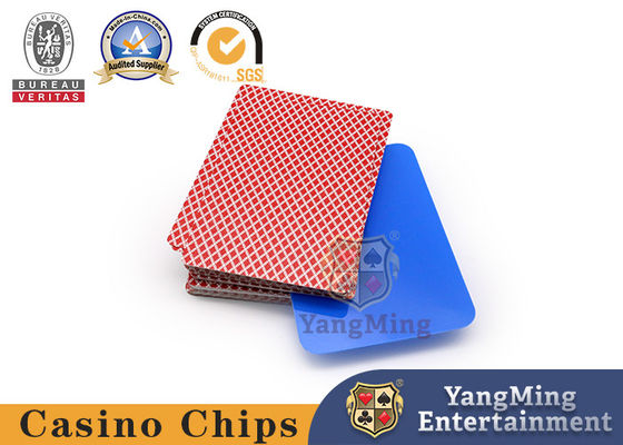 کارت بازی 4 رنگ کازینو 100٪ پلاستیک کارت سفارشی Baccarat Table Gambling Card