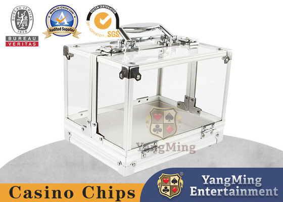 آلومينيوم 600 يارد قفل کردن Chip Case کازينو کلوپ بازي بازي Tabletop Chip Case