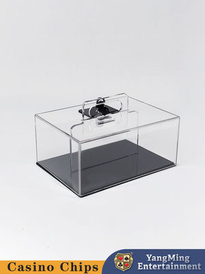 طراحی جدید شفاف آکریلیک قفل کیف تراشه قابل حمل