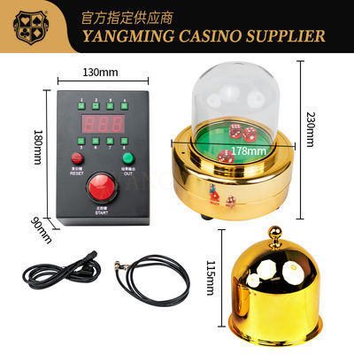 Power - Driven Automation Casino Game Accessorie Stainless Electric Si Bo Gambling Dice Cup Shaker