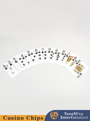 پوشش مات برای بازی های تکزاس هولدم ضد اثر انگشت ضد لغزشی صاف شافلینگ مواد PVC پلاستیک چاپ بزرگ 280 گرم جعبه سیاه کارت های بازی