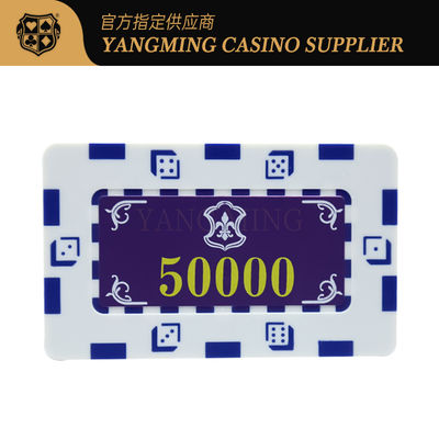 ست تراشه پوکر کازینو کازینو بلک جک پلاستیکی 11.5 گرمی با علامت و قاب UV