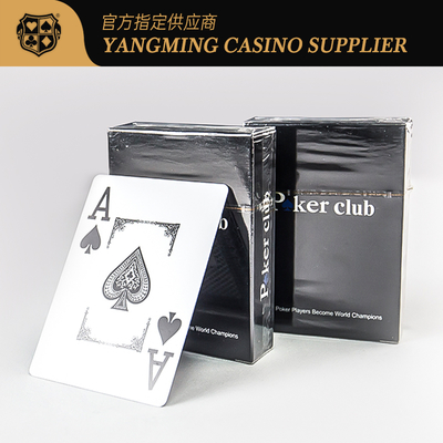 کلوپ پوکر تگزاس کارت های بازی ضد آب مواد جدید پلاستیک چاپ بزرگ کارت های میز قمار