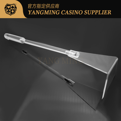 Baccarat شفاف 2 بخش تراشه کد گیرنده پلاستیکی ضخیم و سرامیکی اکریلیک ضخیم قابل جمع شدن