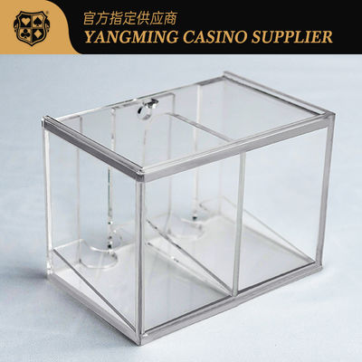 کارت های پخش پلاستیکی شفاف حامل 8 کارت عرشه دارنده دارنده کارخانه ضخیم جعبه قطره اکریلیک