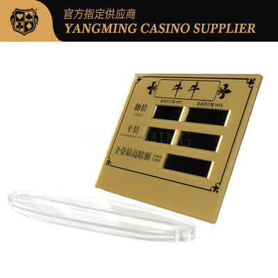 کازینو بول پوکر جدول محدود کارت قرمز اکریلیک پلاستیکی صفحه چاپ می تواند سفارشی