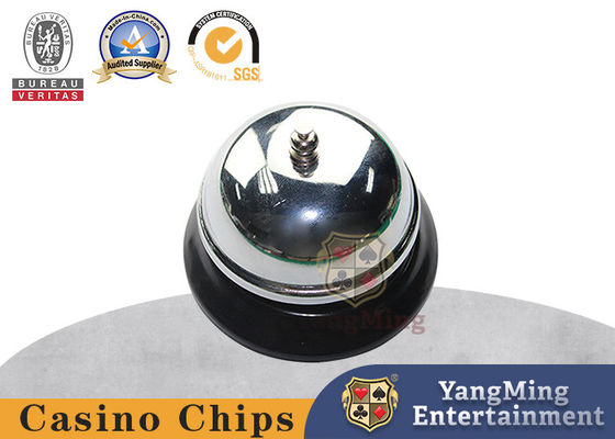 Chrome Finsh Metal Construction با صدای بلند میز میز پوکر کازینو زنگ میز تماس