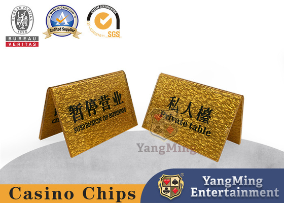 میز کازینو کارت خصوصی سفارشی دکمه VIP طلایی را می توان طراحی کرد